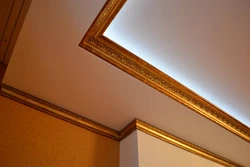 Потолочный плинтус для натяжных потолков фото в квартире