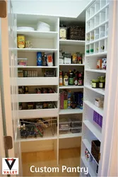 Photo of a storage room in an apartment with do-it-yourself shelves