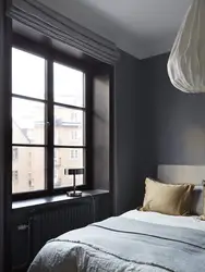 Gray windows in the interior of the apartment