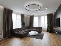Apartment interior with small windows