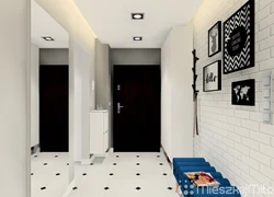 White Tiles In The Interior Of The Apartment