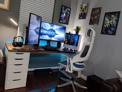Computer room design in apartment