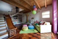 Design of a game room in an apartment
