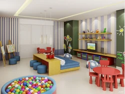 Design of a game room in an apartment