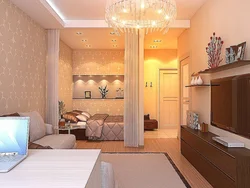 Apartment design 54 sq m 2 rooms