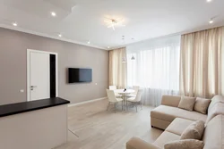 Apartment renovation design in light colors without furniture