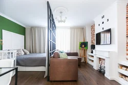 Xona dizayni bir xonali kvartirada 21 kv m