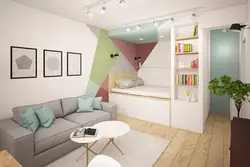 Design of a two-room apartment with a children's room