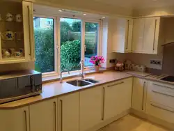 Photo of the kitchen work area in the house