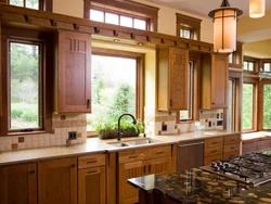 Photo of the kitchen work area in the house
