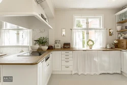 Photo of the kitchen work area in the house
