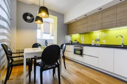 Street in the kitchen interior