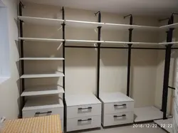 Shelves in the dressing room photo