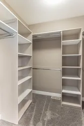 Shelves in the dressing room photo