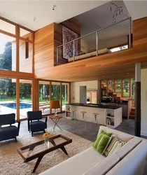 Kitchen design in a two-story house