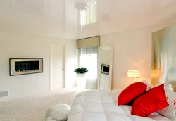 White ceiling design for bedroom