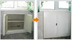 Дизайн зимнего холодильника на кухне