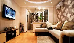 Two-room apartment with loggia design