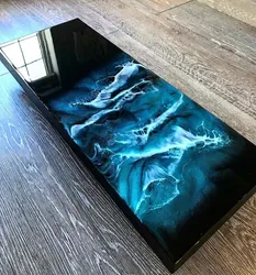 Epoxy resin in bathroom design