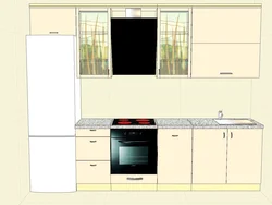 Kitchen design straight 2 6