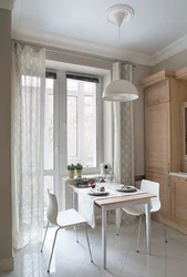 Kitchen design next to the door