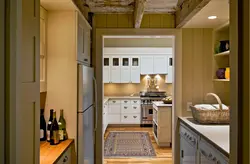 Kitchen design next to the door