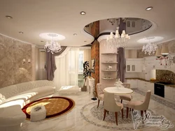 Kitchen design with round wall