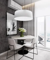 Kitchen design with round wall