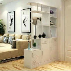 Design of hallway living room kitchen bedroom