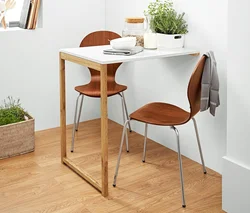 Design of folding tables for the kitchen