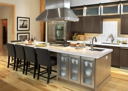 Kitchen design with two tables