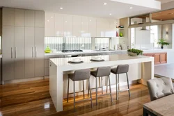 Kitchen design with two tables