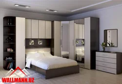 Wardrobe wall design for bedroom