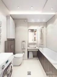 Bathroom design in a two-room apartment
