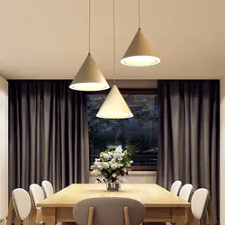 Kitchen design hanging above the table