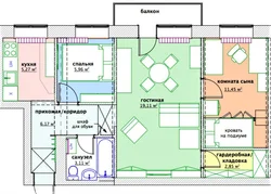 Design Of 3 Apartments With Dressing Room