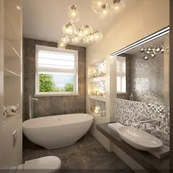 Bath Design In Gray Mosaic