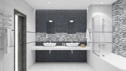 Bath Design In Gray Mosaic