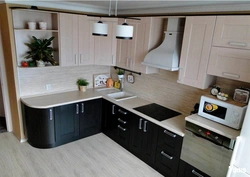 Straight And Corner Kitchen Design