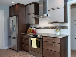 Straight and corner kitchen design