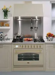 Stove near the oven kitchen design