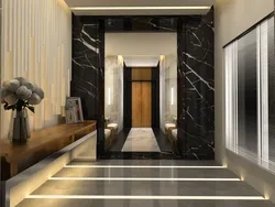 Marble hallway wall design