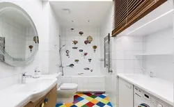 Bathroom design square tiles