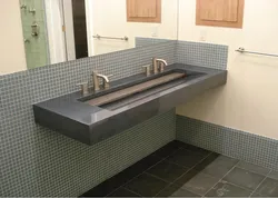 Bathtub design made of porcelain stoneware countertops