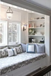 Design around the window in the bedroom