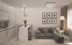 Дизайн кухни в однушке пик