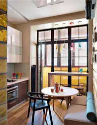 Kitchen with french balcony design