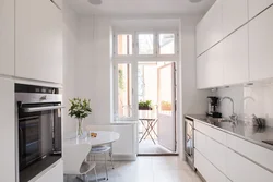 Kitchen With French Balcony Design