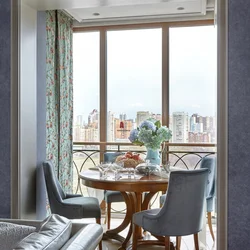 Kitchen with french balcony design