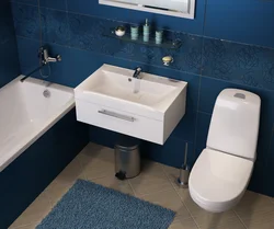 Sağda lavabo ilə vanna otağı dizaynı